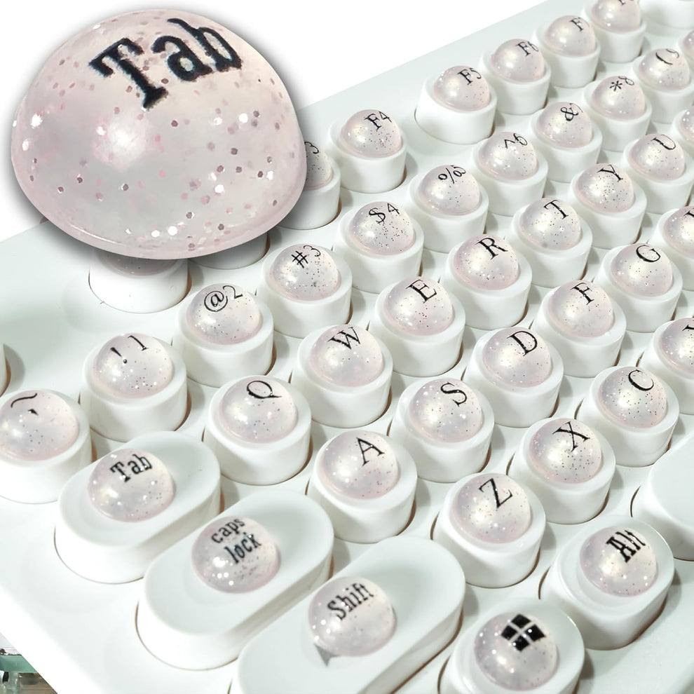 128 Pcs Keyboard Spacer Set for Long Nails & Gaming