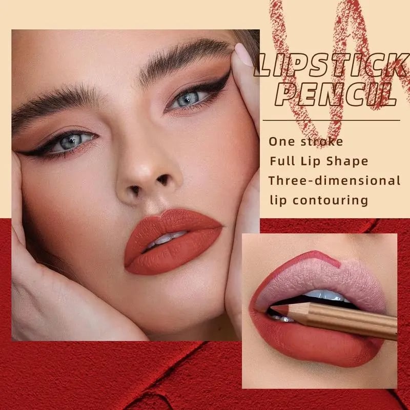 🔥12pcs/set Moisturize Matte Lip Liner Pencil，Great value for the price.