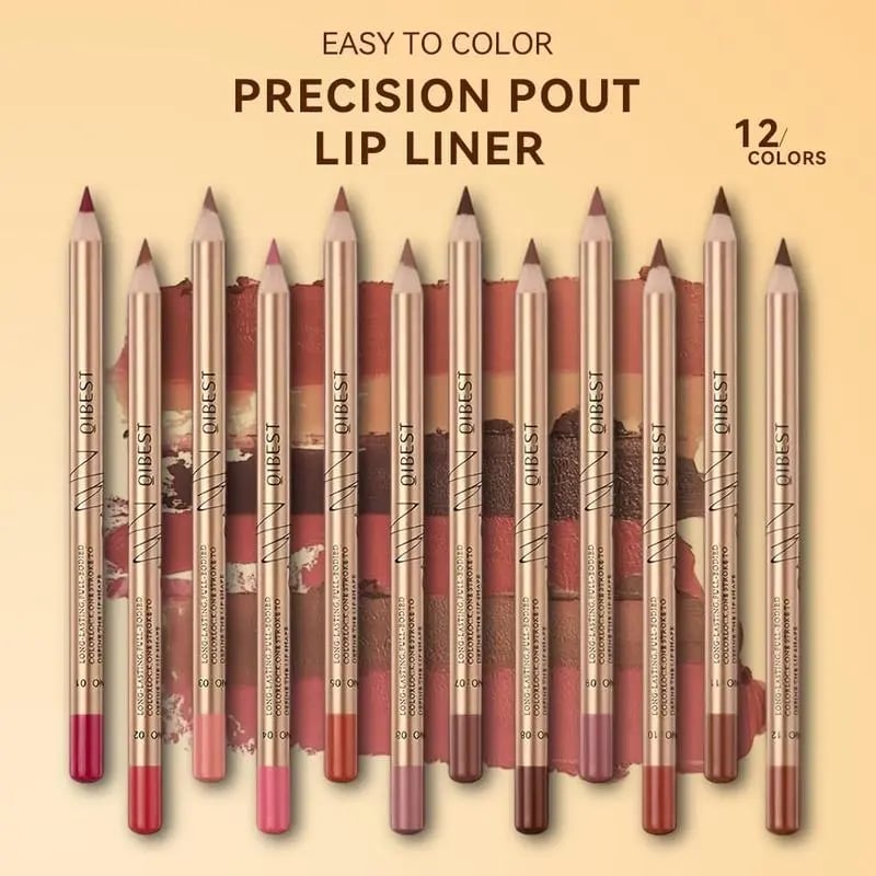 🔥12pcs/set Moisturize Matte Lip Liner Pencil，Great value for the price.