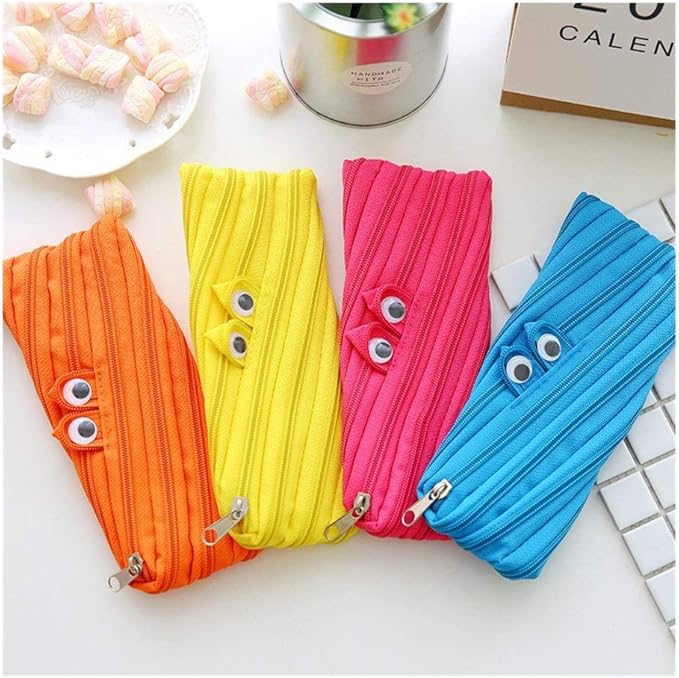 ✏️Monster Pencil Case for Kids, Cute Zipper Pouch for Boys Girls and Teens, Stationery Bag for School