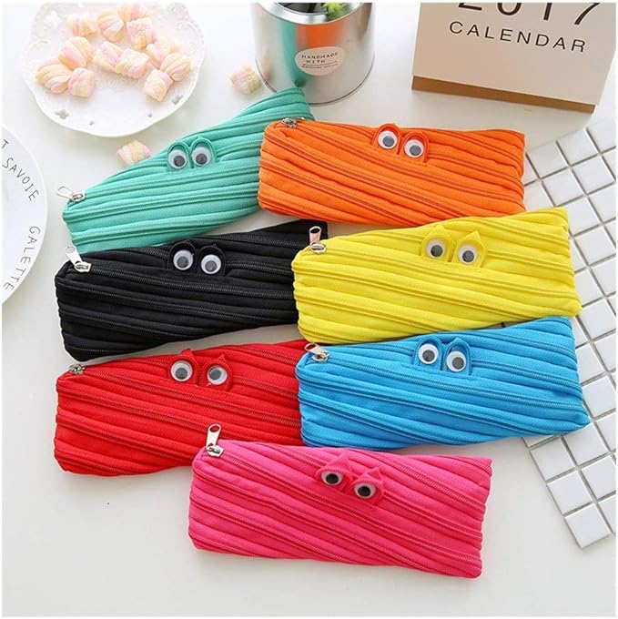 ✏️Monster Pencil Case for Kids, Cute Zipper Pouch for Boys Girls and Teens, Stationery Bag for School