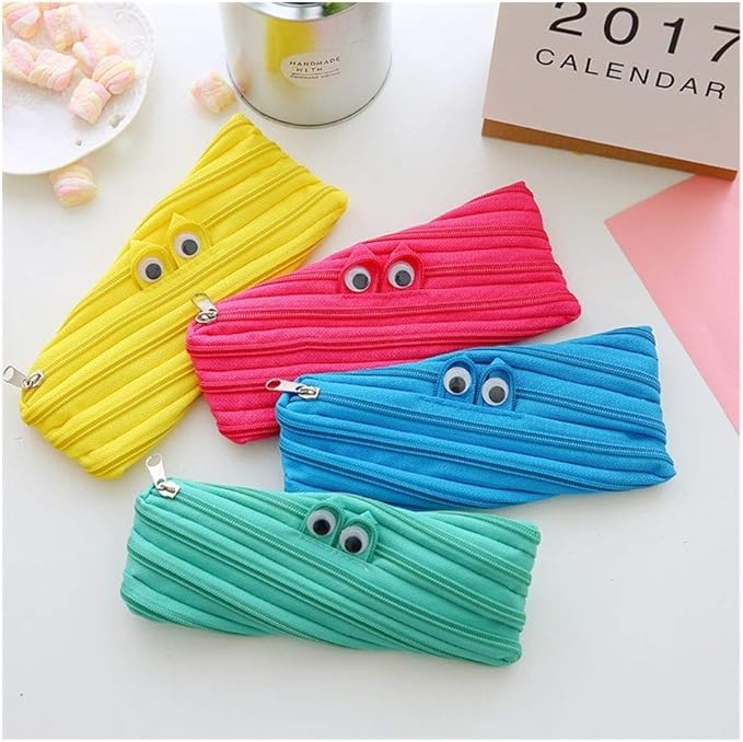 ✏️Monster Pencil Case for Kids, Cute Zipper Pouch for Boys Girls and Teens, Stationery Bag for School