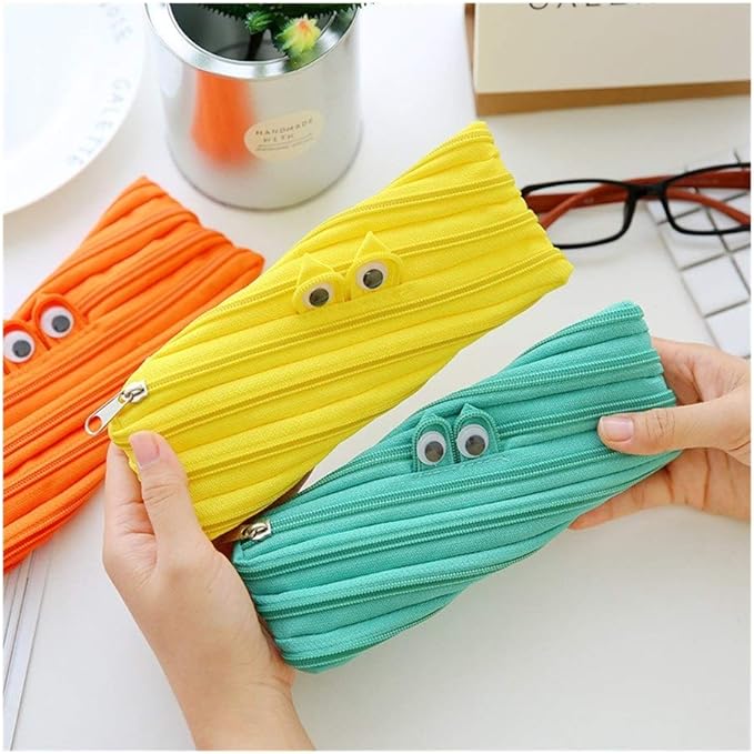✏️Monster Pencil Case for Kids, Cute Zipper Pouch for Boys Girls and Teens, Stationery Bag for School