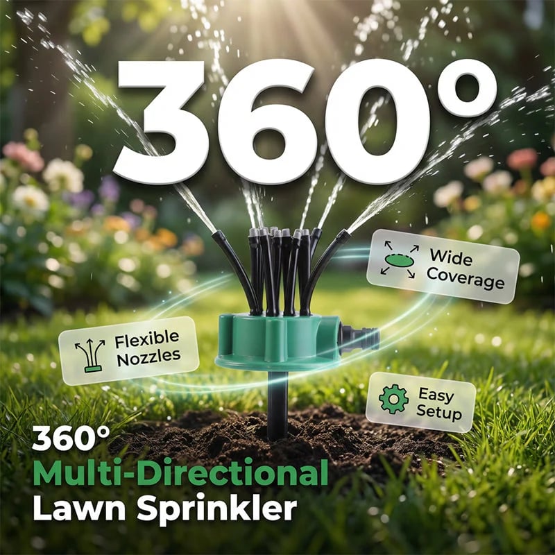 🔥Limited Time Sale 49% OFF💧 🌱360° Coverage Precision Garden Irrigation Sprinkler