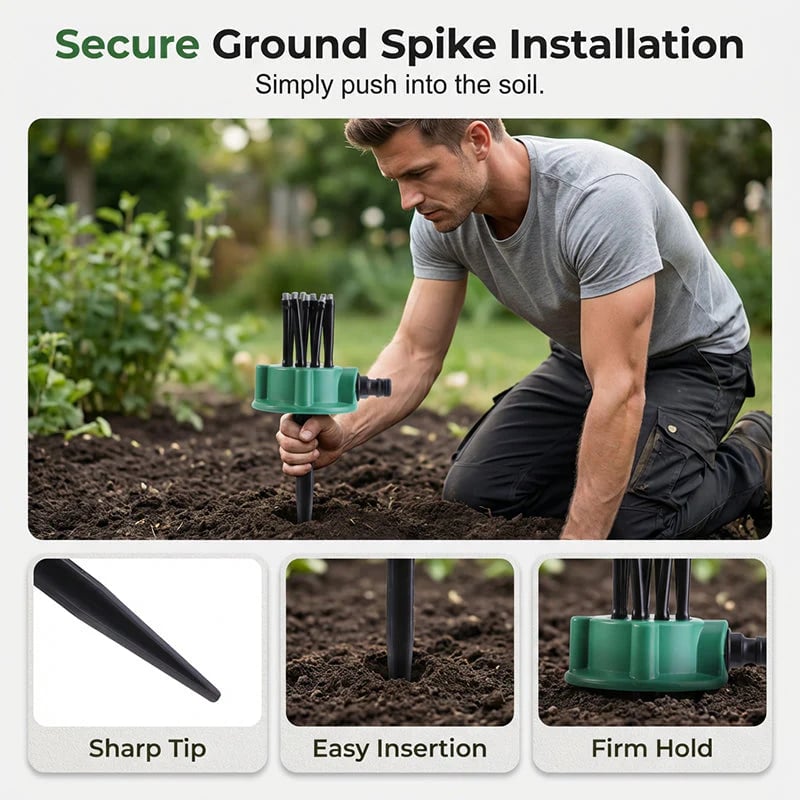 🔥Limited Time Sale 49% OFF💧 🌱360° Coverage Precision Garden Irrigation Sprinkler