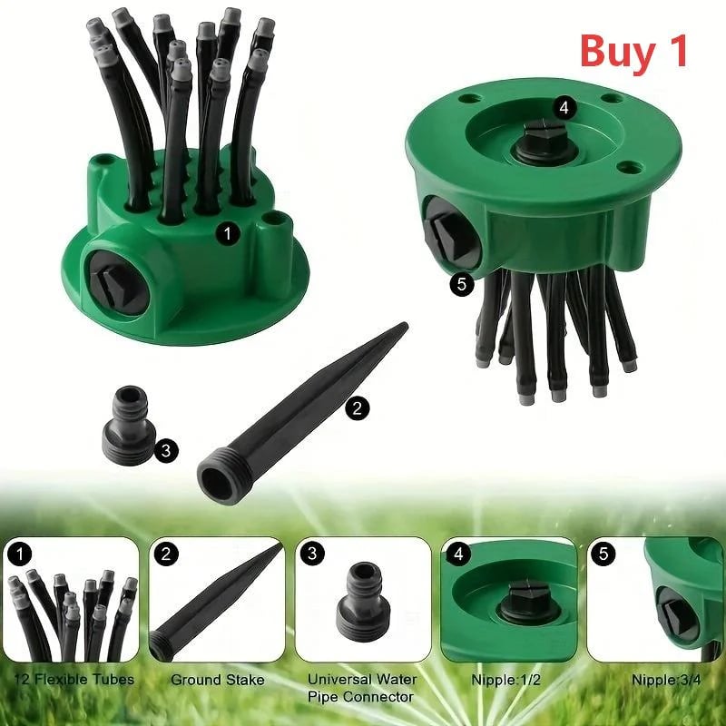 🔥Limited Time Sale 49% OFF💧 🌱360° Coverage Precision Garden Irrigation Sprinkler