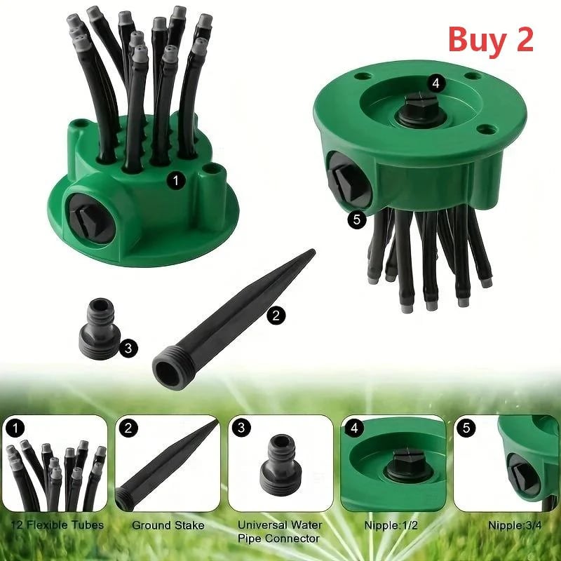 🔥Limited Time Sale 49% OFF💧 🌱360° Coverage Precision Garden Irrigation Sprinkler