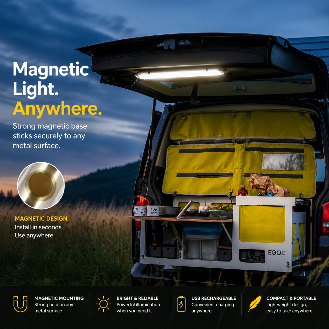 🔥Last 50% Off💡Portable Inflatable Folding Light ✨Anywhere Emergency & Camping Light