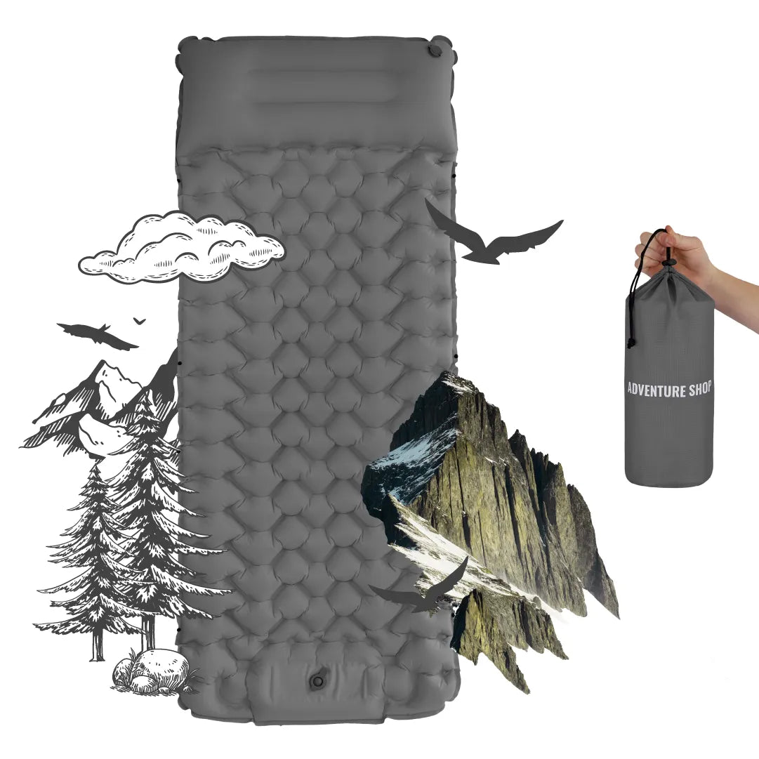 🔥Last 50% 🏖️Lounge Mat– Portable, water-bottle sized, and self-inflating