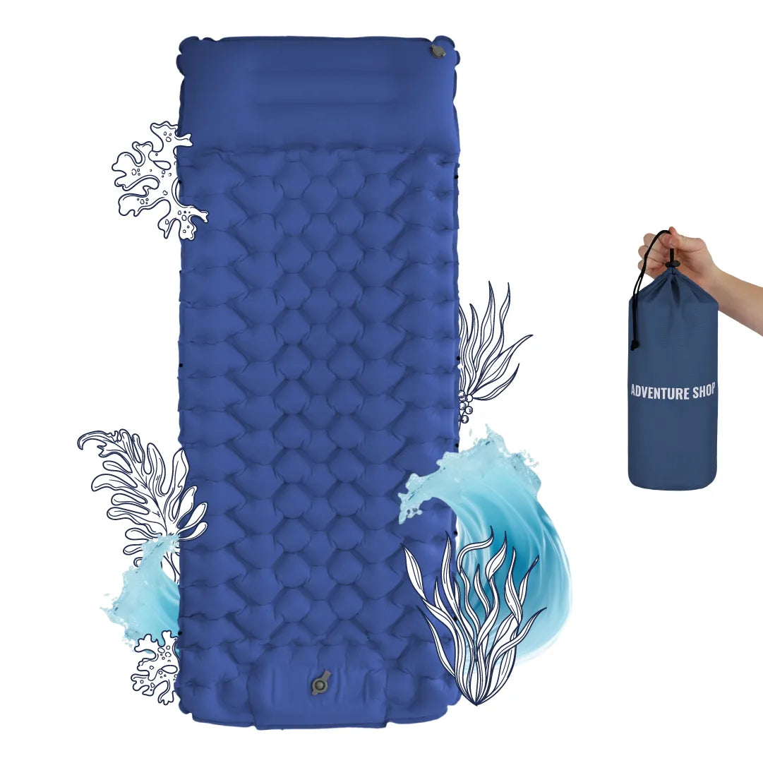 🔥Last 50% 🏖️Lounge Mat– Portable, water-bottle sized, and self-inflating