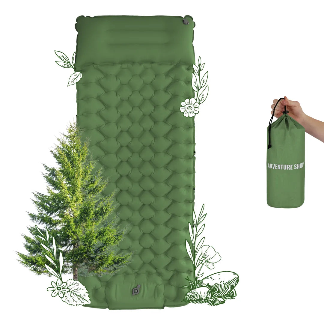 🔥Last 50% 🏖️Lounge Mat– Portable, water-bottle sized, and self-inflating