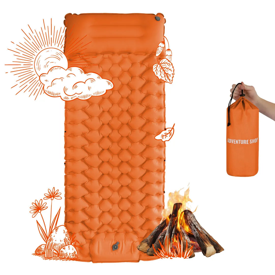 🔥Last 50% 🏖️Lounge Mat– Portable, water-bottle sized, and self-inflating