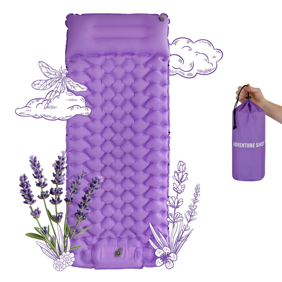 🔥Last 50% 🏖️Lounge Mat– Portable, water-bottle sized, and self-inflating