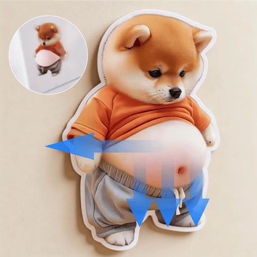 🐶Cute Chubby Shiba Dog Anti-Collision Sticker