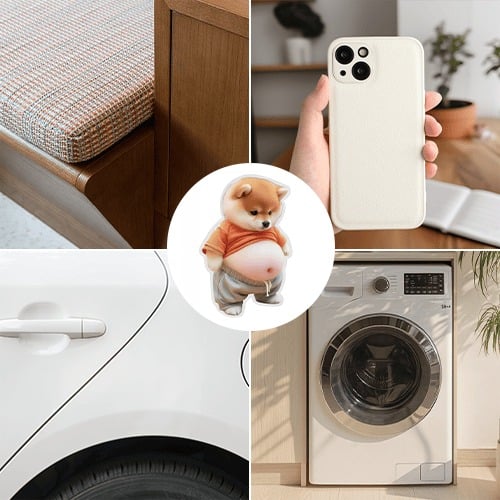 🐶Cute Chubby Shiba Dog Anti-Collision Sticker
