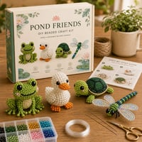 🧵✨Petite 3D Beaded Animal Craft Kit – Perfect for Craft Lovers & Cute Decor Collectors