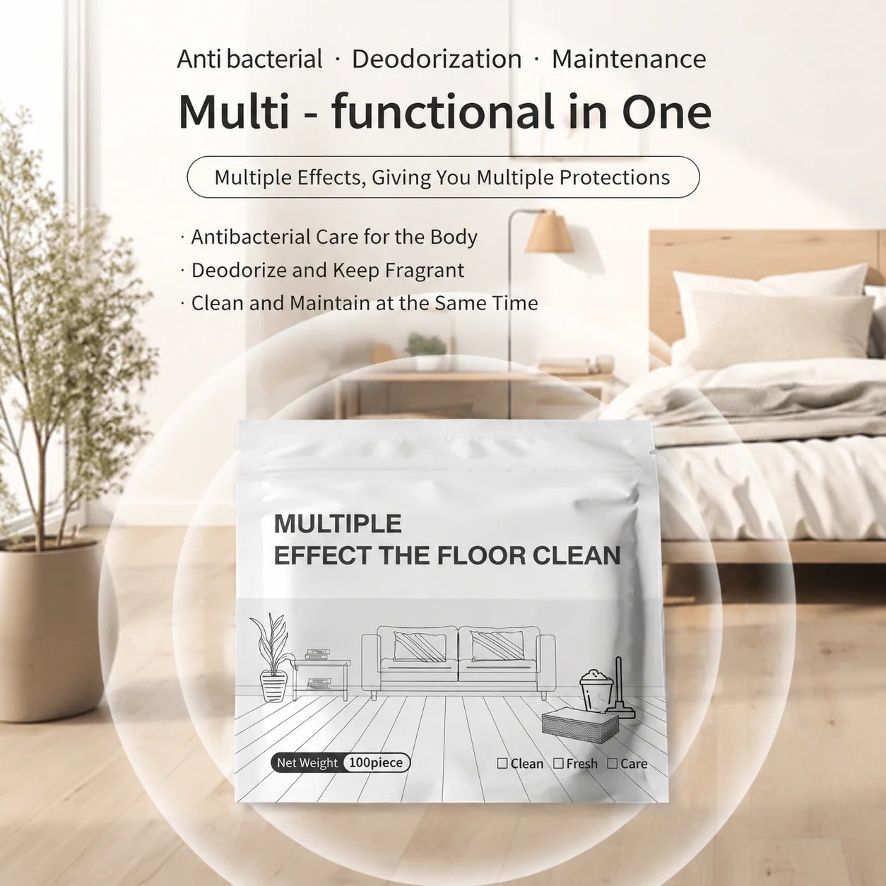 🔥🔥Multi-Surface Floor Cleaning Tablets – Antibacterial Deodorizing Cleaner for Hardwood, Tile, Laminate & RV Walls