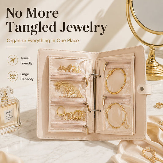 💎Travel Jewelry Notebook-No More Tangled Jewelry While Traveling ✨