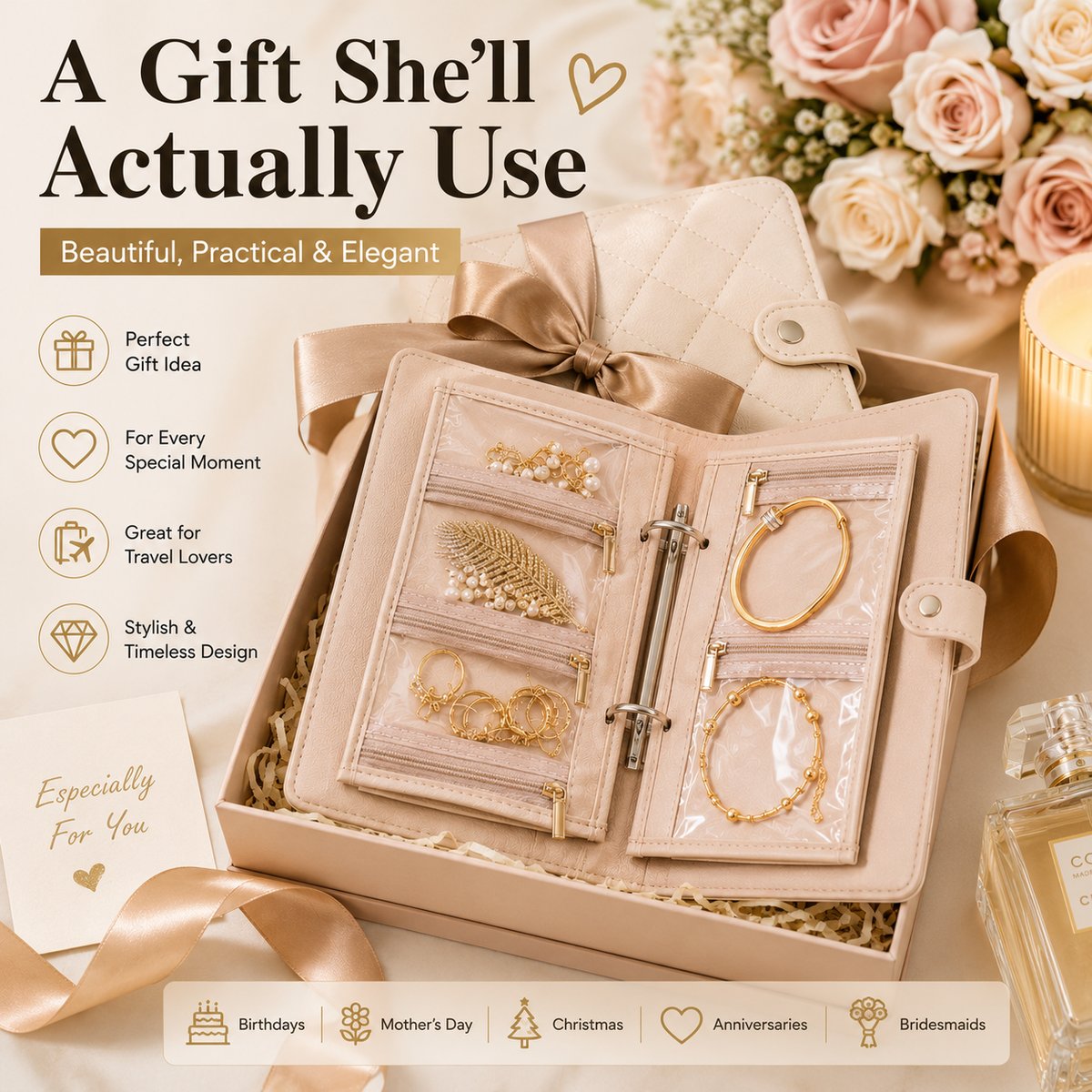 💎Travel Jewelry Notebook-No More Tangled Jewelry While Traveling ✨