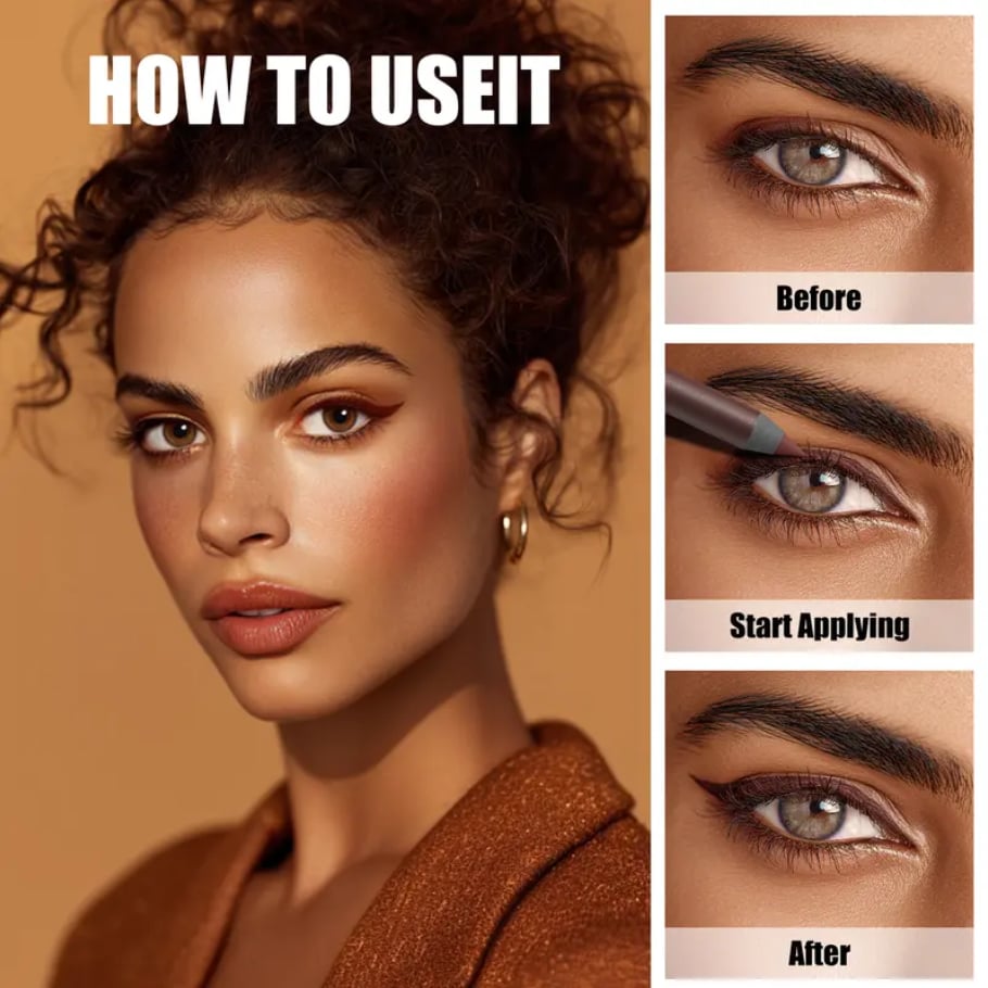 🔥🔥Buy 1 Get 1 Free-24HR Waterproof Eyeliner Pencil with Built-in Sharpener