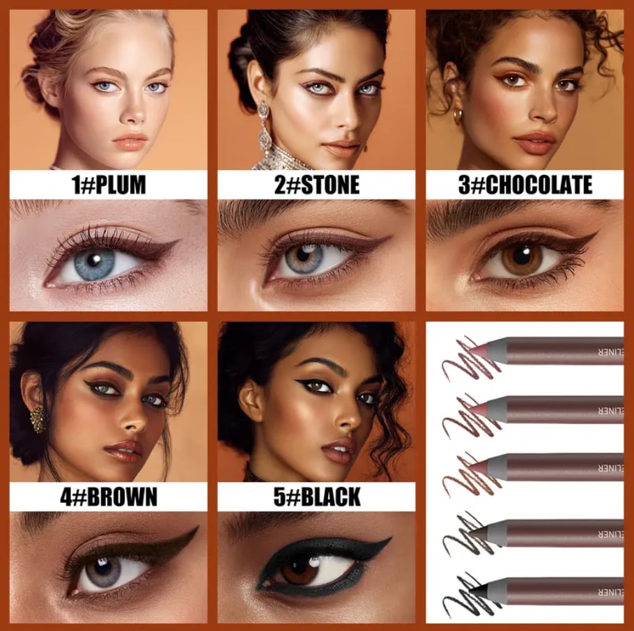 🔥🔥Buy 1 Get 1 Free-24HR Waterproof Eyeliner Pencil with Built-in Sharpener