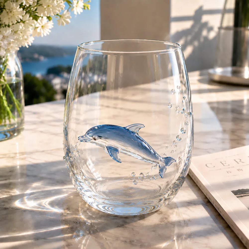 🏆Limited Time Sale 49% OFF🌊🐙Artisanal Blue Ringed Octopus Glassware-Bring the Ocean to Your Glass.