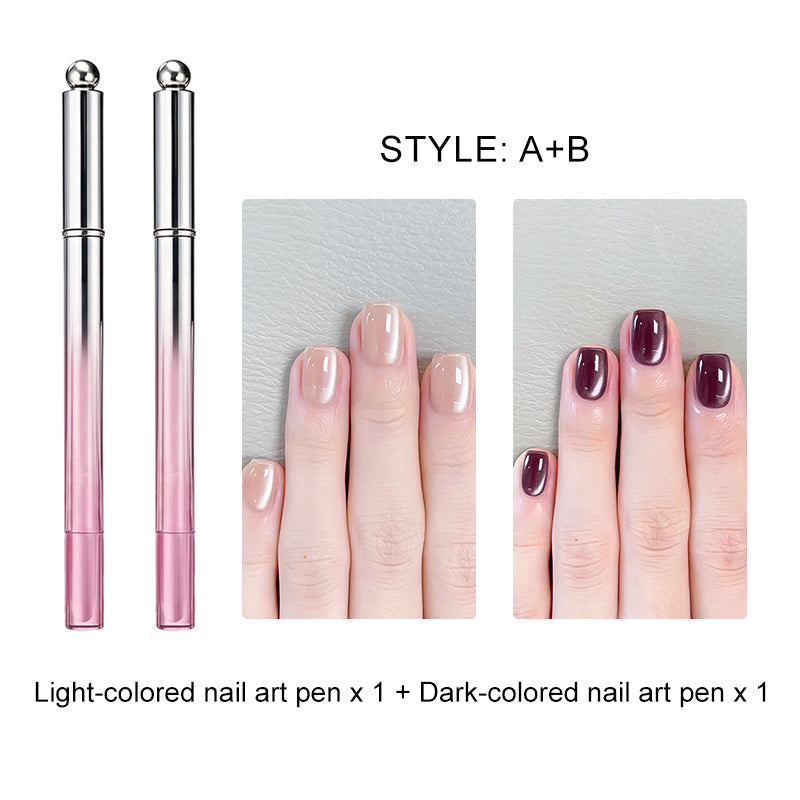 🥳2026 HOT SALE 49% OFF!💝💫All-in-One Cat Eye Nail Gel Pen – Get a hypnotic cat-eye effect in one stroke! Magnetic gel, lasting shine, salon magic at home.