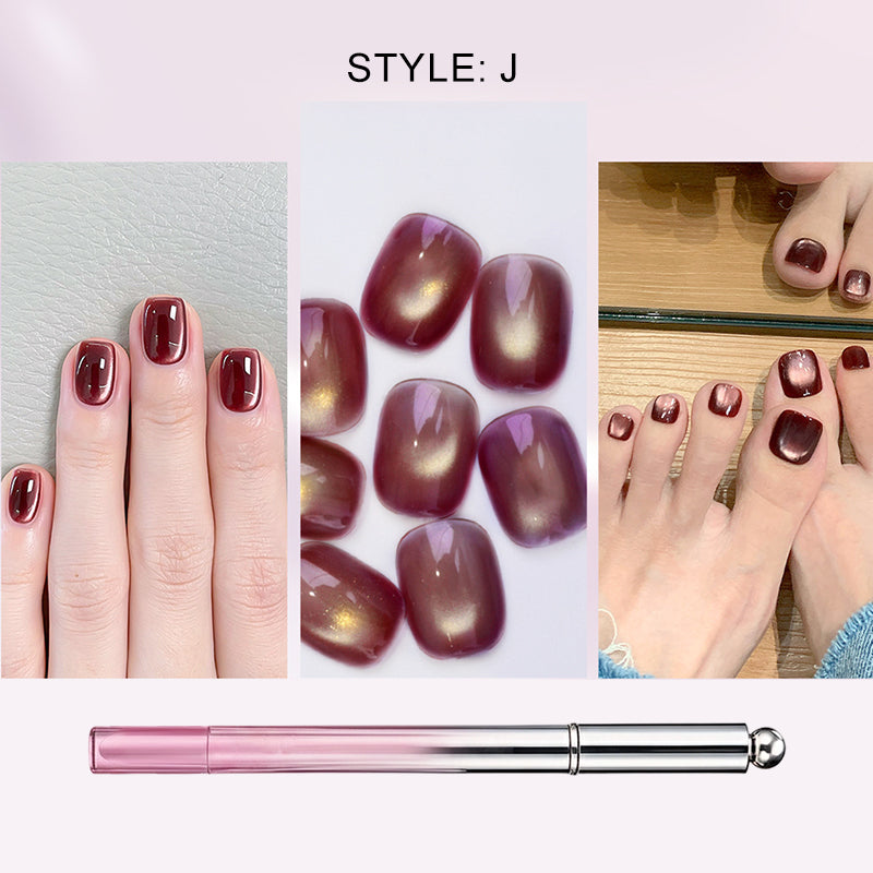 🥳2026 HOT SALE 49% OFF!💝💫All-in-One Cat Eye Nail Gel Pen – Get a hypnotic cat-eye effect in one stroke! Magnetic gel, lasting shine, salon magic at home.