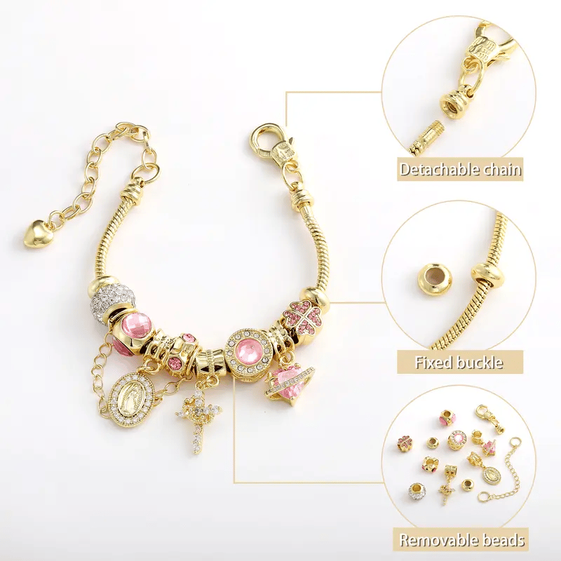 ✨Gold & Silver Aurora Multi-Element Snake Chain Bracelet