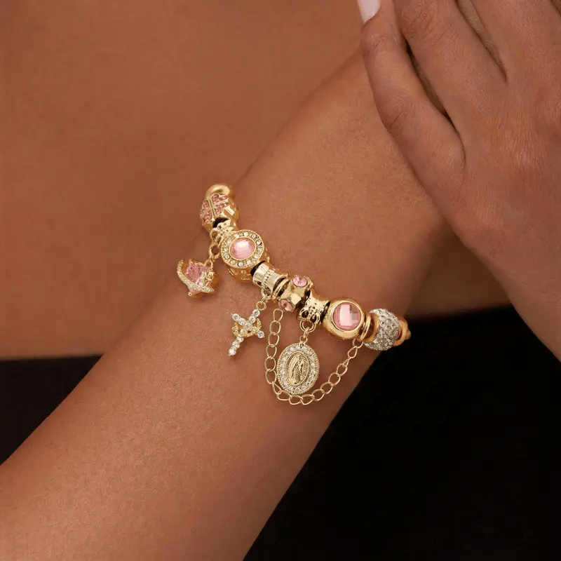 ✨Gold & Silver Aurora Multi-Element Snake Chain Bracelet