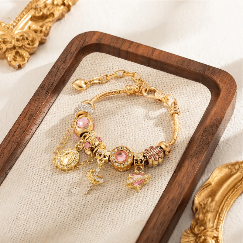 ✨Gold & Silver Aurora Multi-Element Snake Chain Bracelet