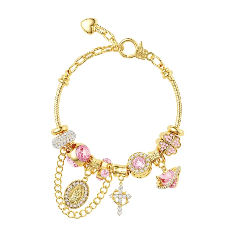 ✨Gold & Silver Aurora Multi-Element Snake Chain Bracelet