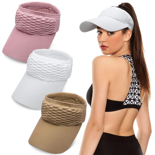 🎩Women’s Open-Top Breathable UV-Protection High-Ponytail Sun Visor