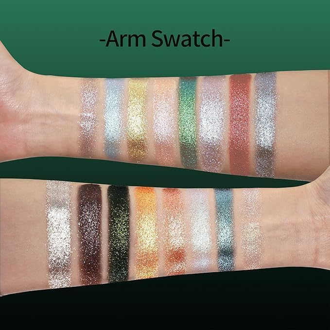 🎨16-Color Glitter Eyeshadow Palette-A bold palette for the girl who isn't afraid to shine.