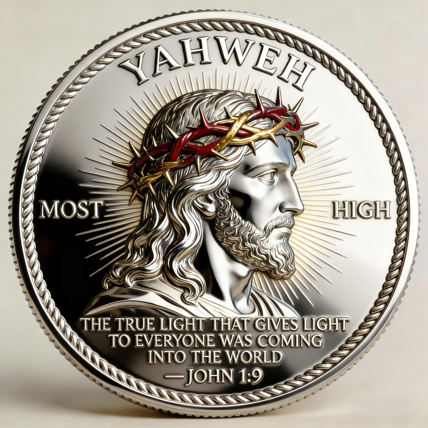 🙏“Yahweh – The Living Light” Faith Commemorative Coin-Carry Your Faith Wherever Life Takes You.