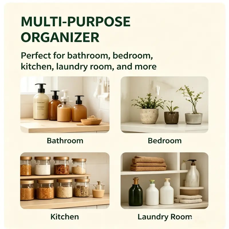 🧺 3-Tier Woven Hanging Wall & Door Basket Organizer