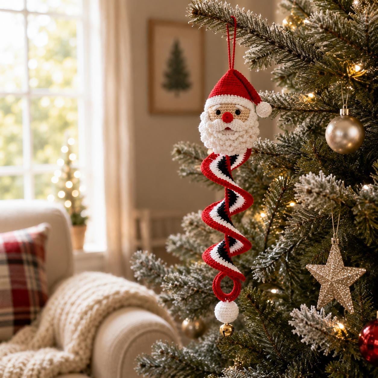 ❄️⛄️Crochet Snowman Spiral Oranment DIY Kit
