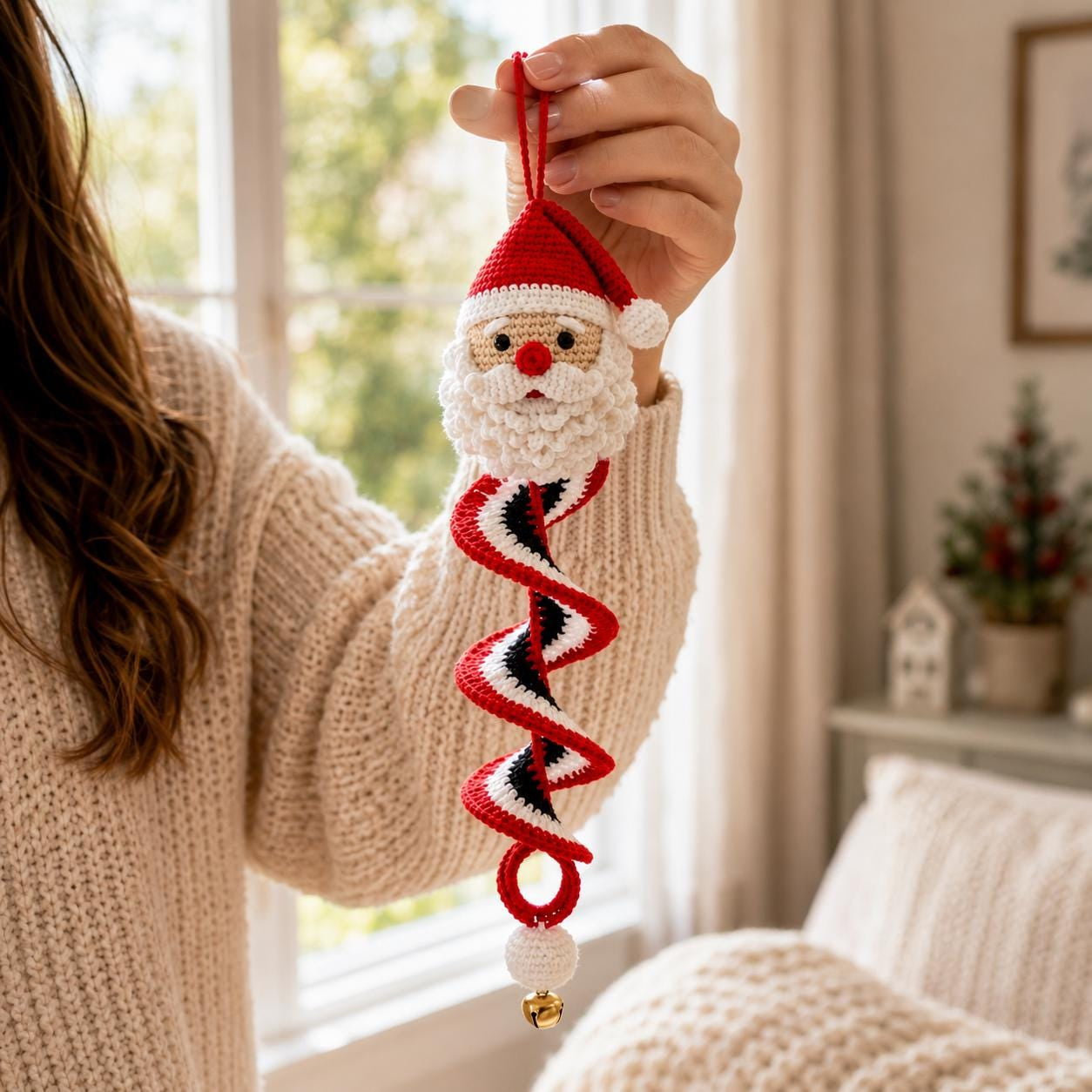 ❄️⛄️Crochet Snowman Spiral Oranment DIY Kit