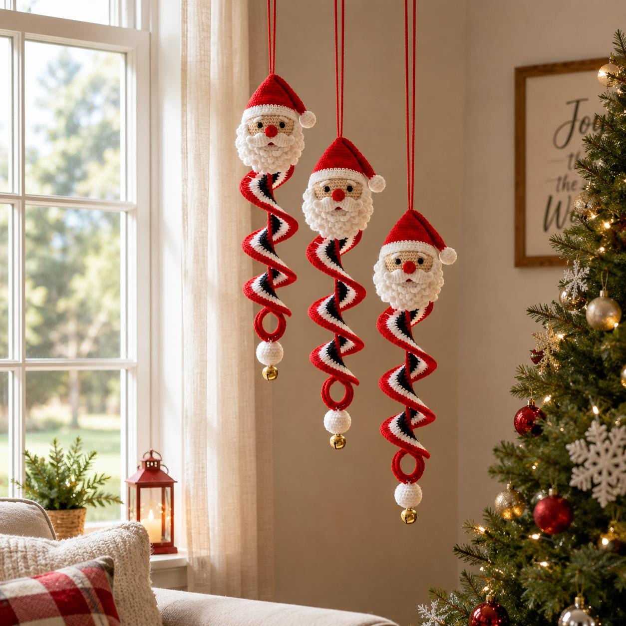 ❄️⛄️Crochet Snowman Spiral Oranment DIY Kit