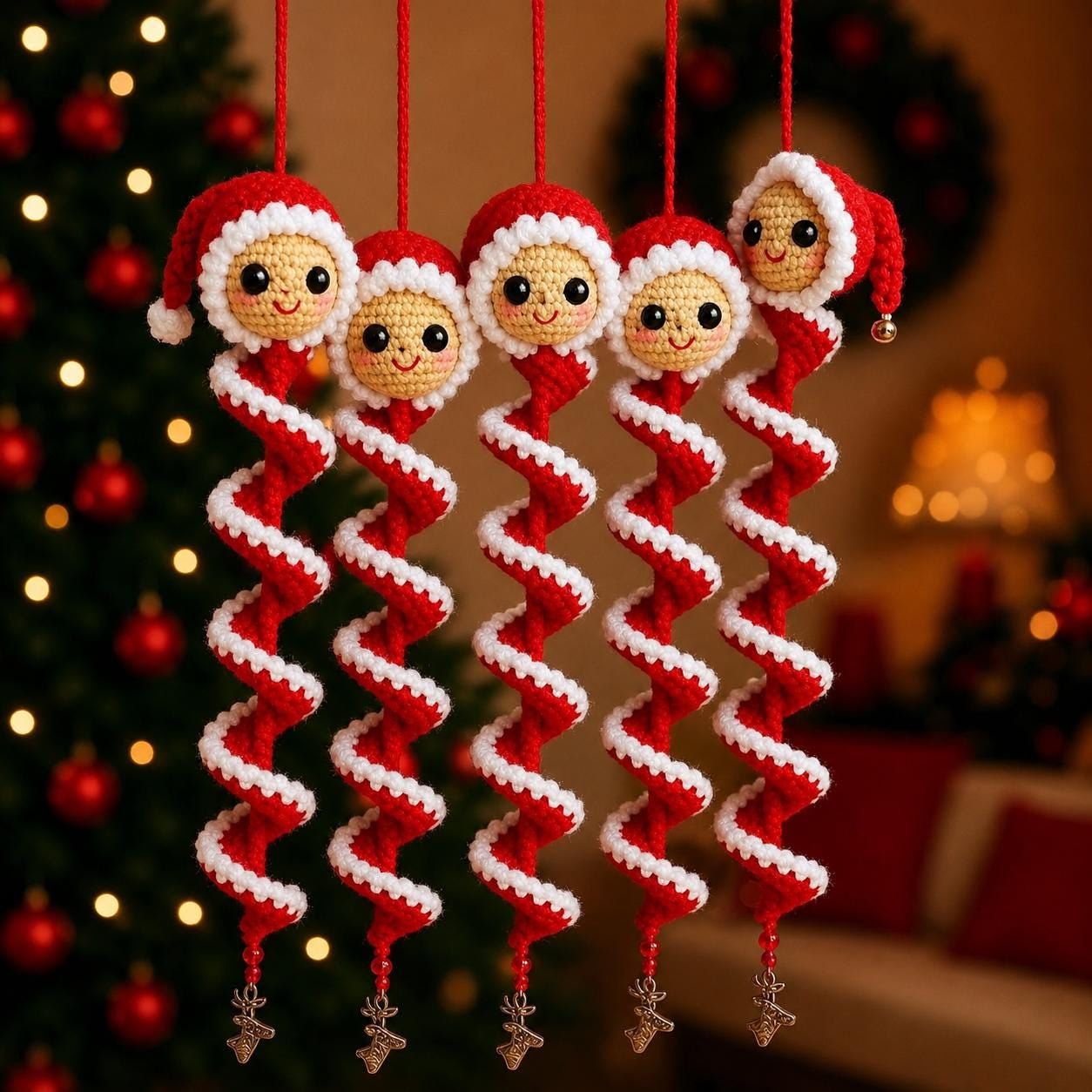 ❄️⛄️Crochet Snowman Spiral Oranment DIY Kit