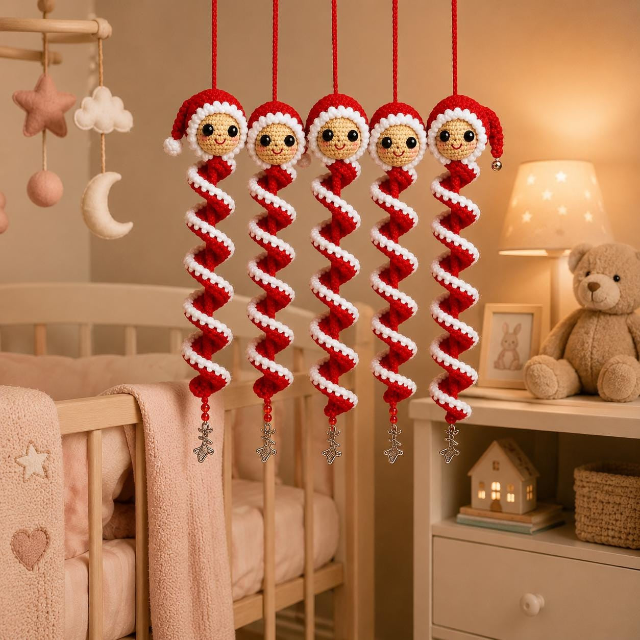 ❄️⛄️Crochet Snowman Spiral Oranment DIY Kit
