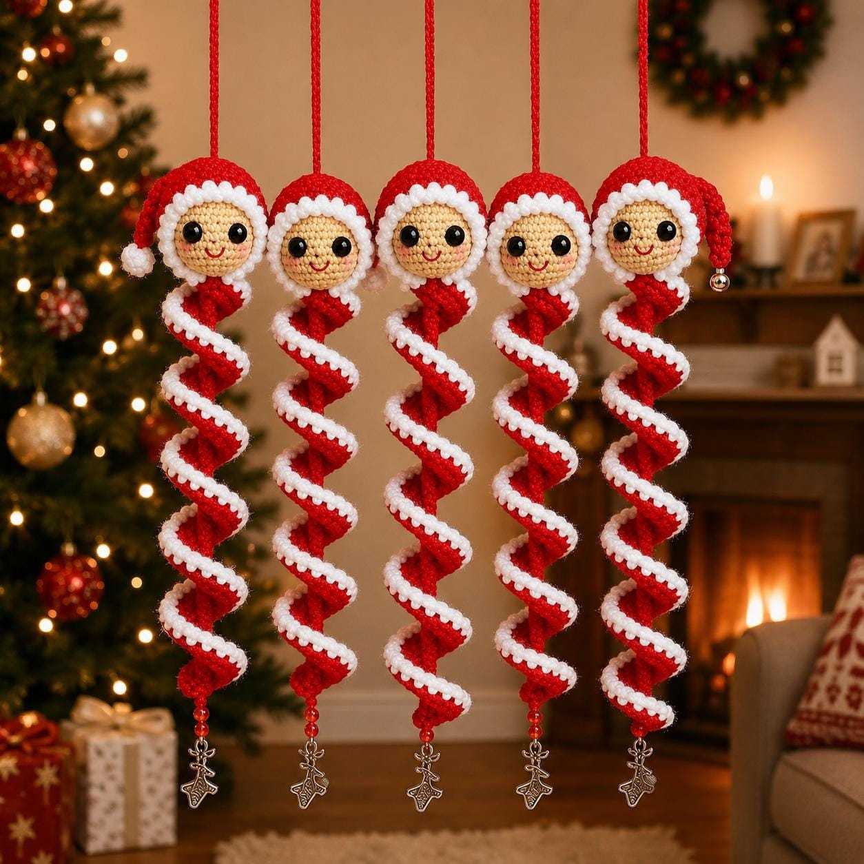 ❄️⛄️Crochet Snowman Spiral Oranment DIY Kit