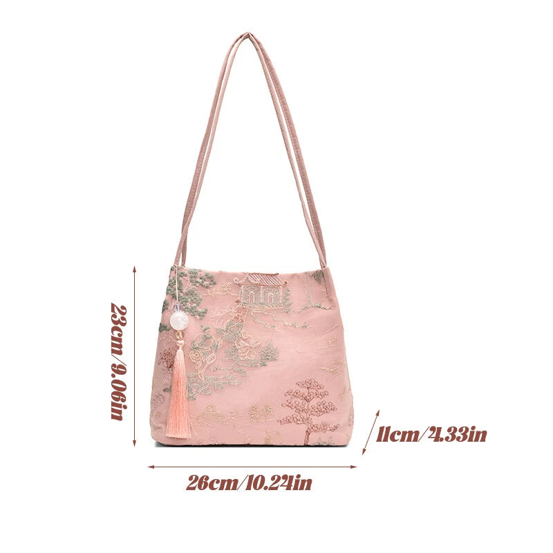 👛Chinese Embroidered Tote Bag Carry A Piece Of Eastern Elegance With You