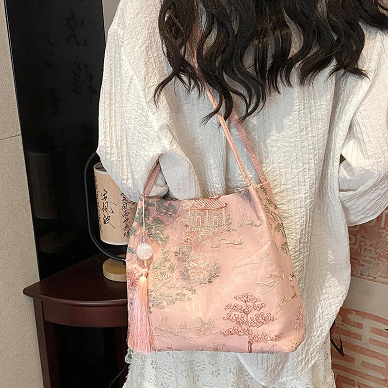 👛Chinese Embroidered Tote Bag Carry A Piece Of Eastern Elegance With You