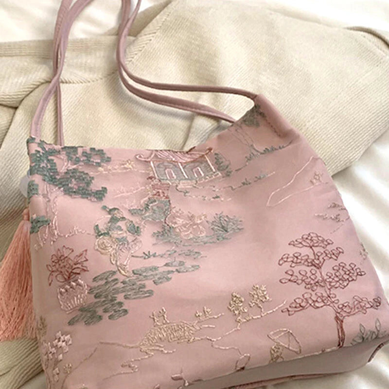👛Chinese Embroidered Tote Bag Carry A Piece Of Eastern Elegance With You