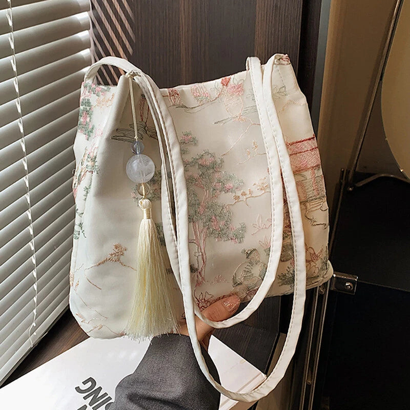 👛Chinese Embroidered Tote Bag Carry A Piece Of Eastern Elegance With You