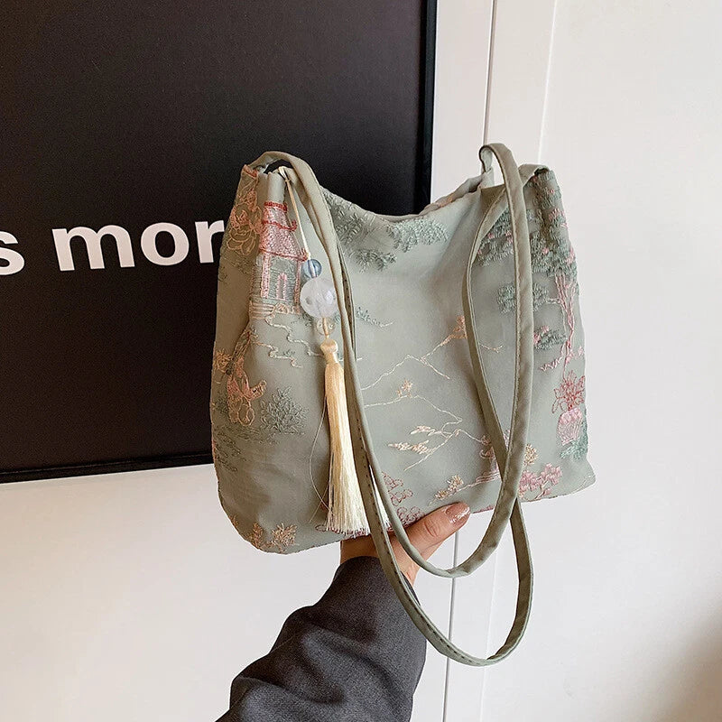 👛Chinese Embroidered Tote Bag Carry A Piece Of Eastern Elegance With You