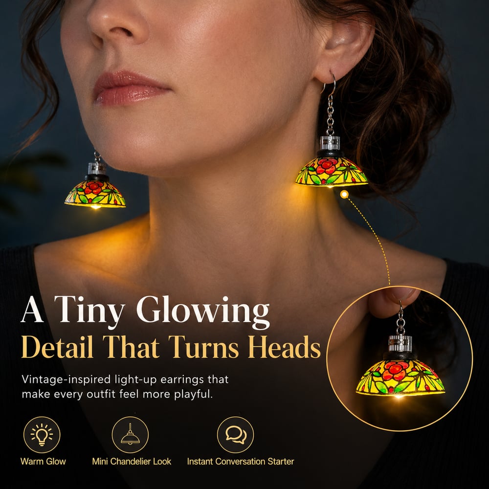 ✨✨ Mini Chandelier Light-Up Earrings-Tiny chandelier. Big attention.