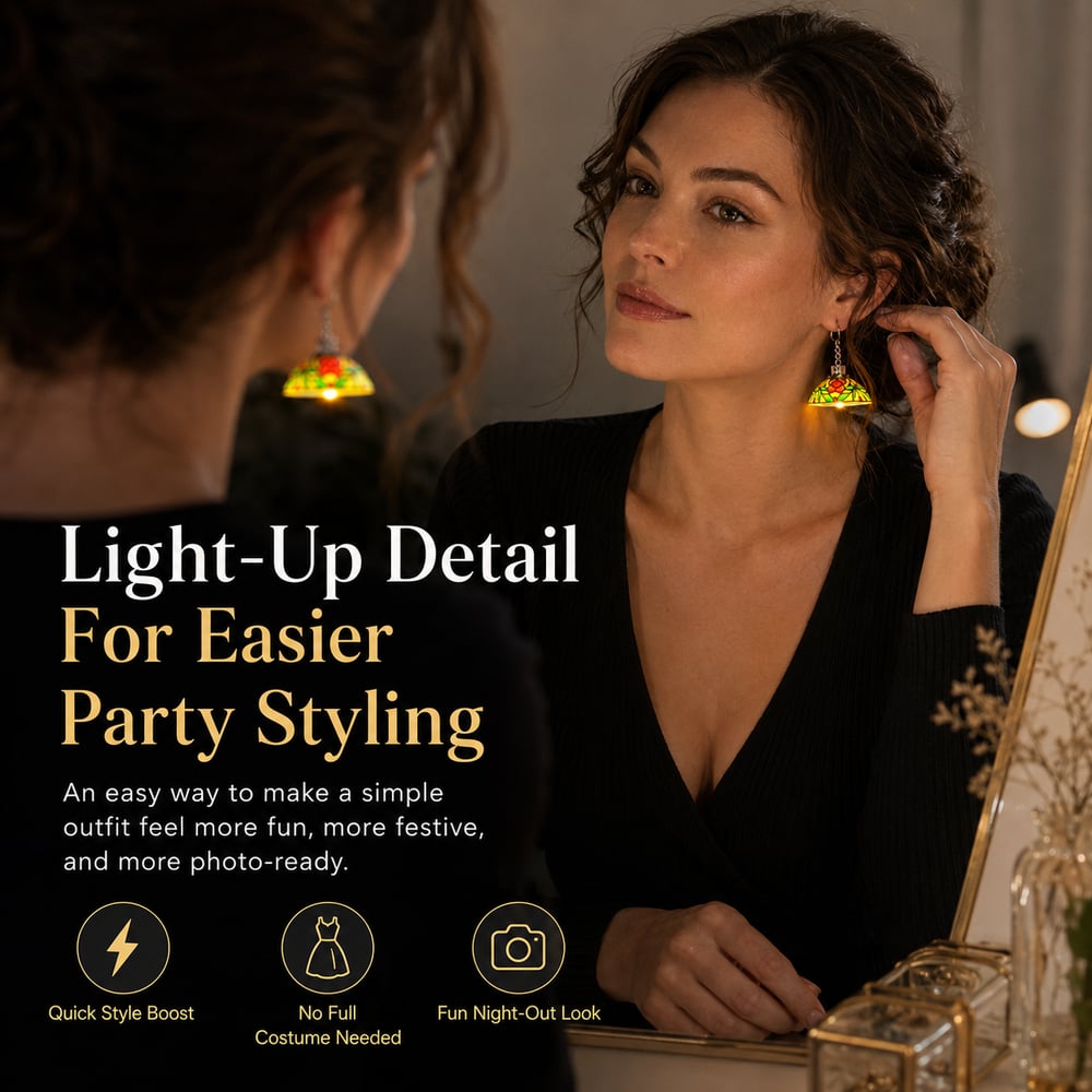 ✨✨ Mini Chandelier Light-Up Earrings-Tiny chandelier. Big attention.