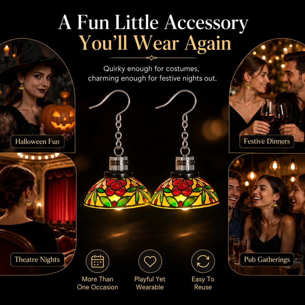 ✨✨ Mini Chandelier Light-Up Earrings-Tiny chandelier. Big attention.
